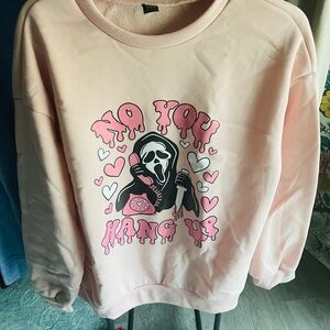 SHEIN Light Pink Graphic Women's Sweater